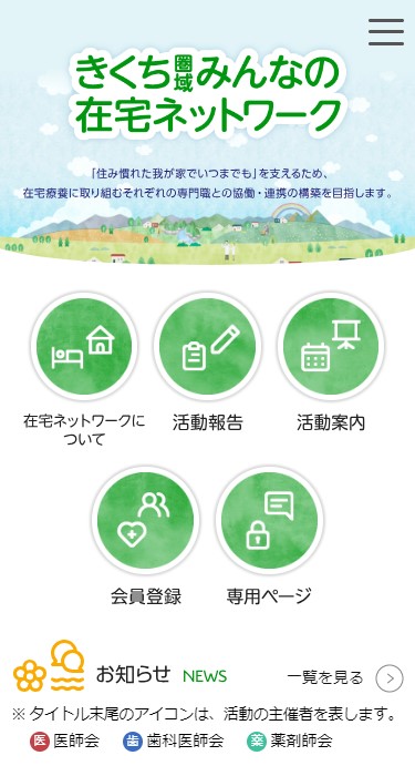菊池郡市医師会 様  きくち圏域みんなの在宅ネットワーク