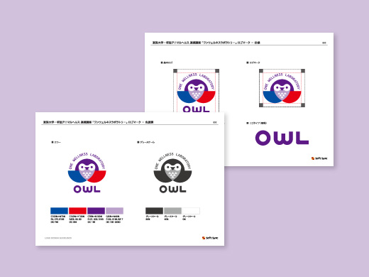 東海大学－明治アニマルヘルス株式会社 連携講座 ワンウェルネスラボラトリー：OWL　ロゴマーク